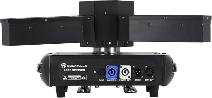 Rockville Leaf Spinner 250W 3-in-1 Rotating DJ Stage Light - Image 8