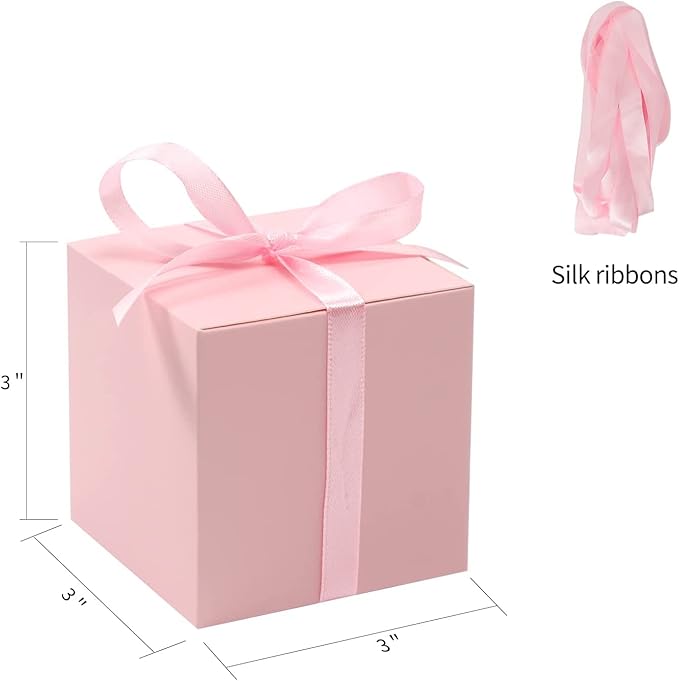 COTOPHER 25pcs Pink Wedding Favor Boxes, Baby Shower, Bridal Shower - Image 4