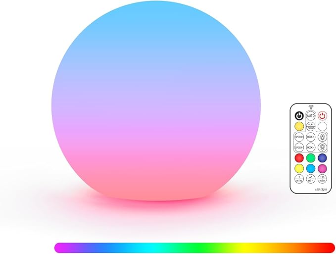 LOFTEK 3-inch Smart Sphere Night Light -Multi-Color Rechargeable Night Lights by LOFTEK