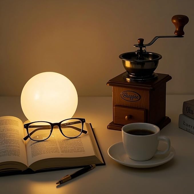 LED Ball Light, 6-inch Glowing Orb Light, Rechargeable Globe Lamp, Dimmable - Image 4
