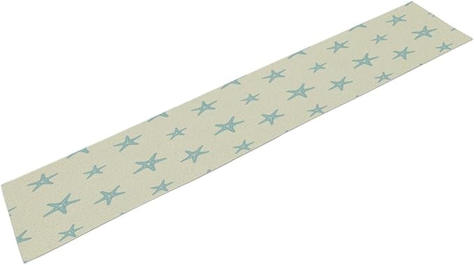Sea Turtle Table Runner Marine Life Starfish Nautical Blue Green Ocean Theme - Image 2