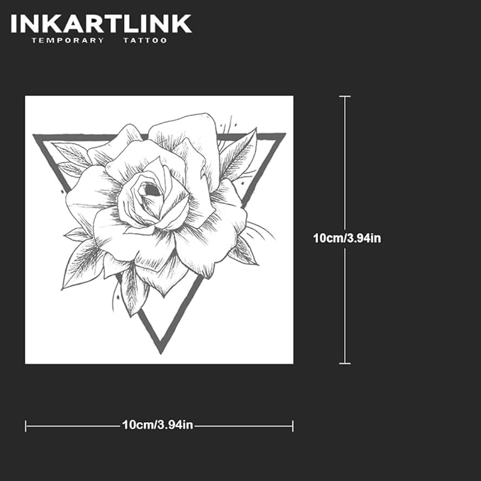 INKARTLINK Tattoo Tech, 2 Sheets Medium Semi Permanent Tattoo, Temporary Tattoos - Image 3