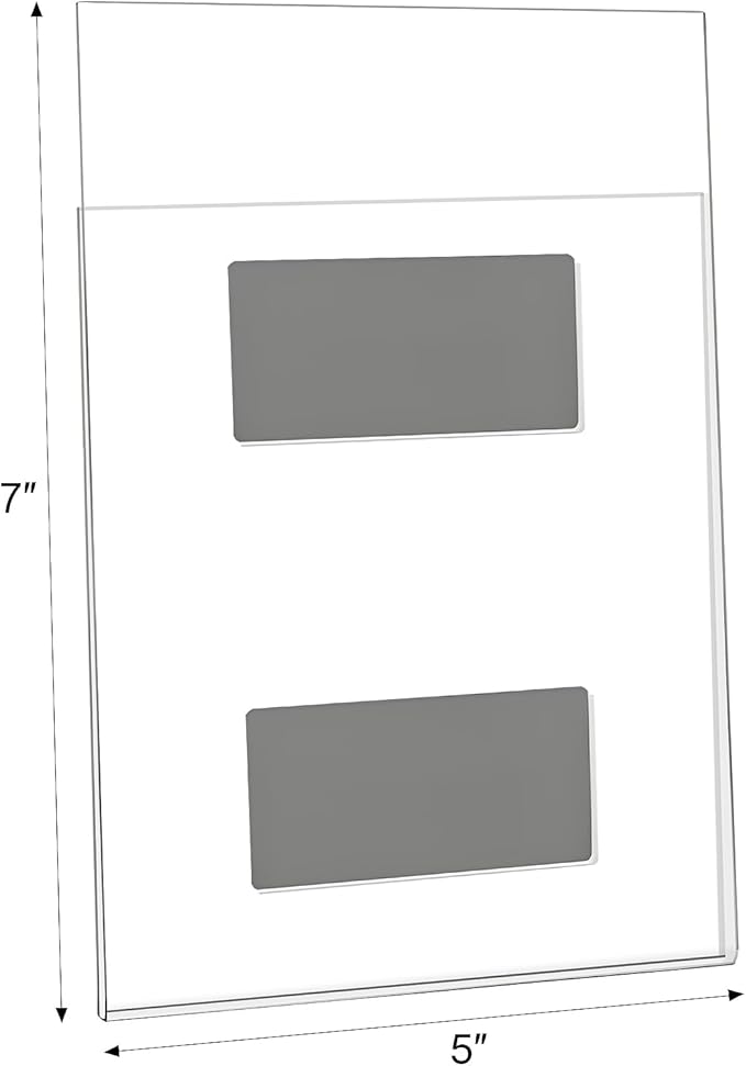 4 Pack Magnetic Picture Frames for Refrigerator, 5x7 Magnetic Photo Holders for - Image 2