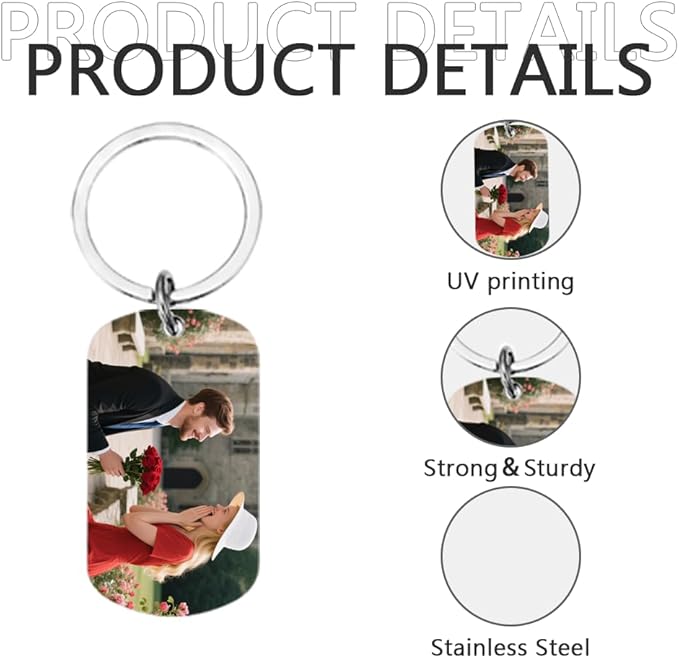 Personalised Keyring with Custom Photo & Text - Image 3
