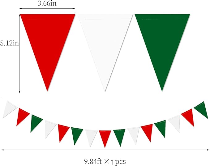 Red White Green Christmas Decorations - Image 7