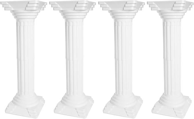 Roman Pillars Decoration Party Flower Pot Columns Set 4Pcs 10.83x10.83x33.86in - Image 6