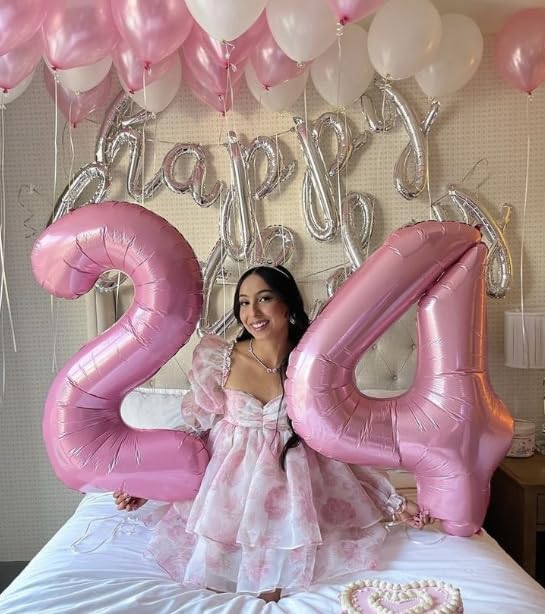 Big Pearlescent Pink 40 Inch 9 Balloon Number, Jumbo Giant 9th 19 29 39 49 99 - Image 7