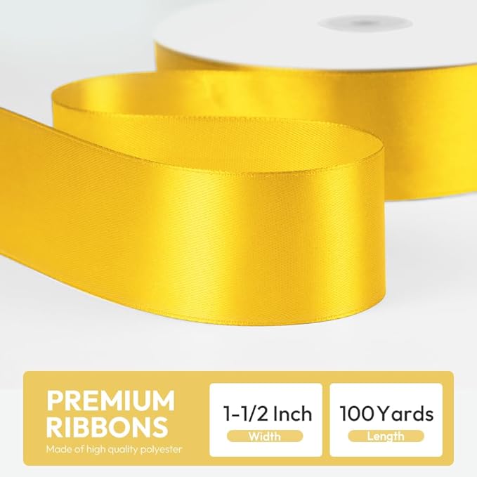 1-1/2" x 100 Yards Satin Ribbon - Image 2