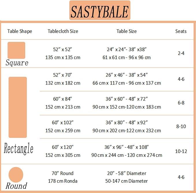 SASTYBALE Jacquard Tablecloth for Square Tables, Heavy Weight Damask Table - Image 6