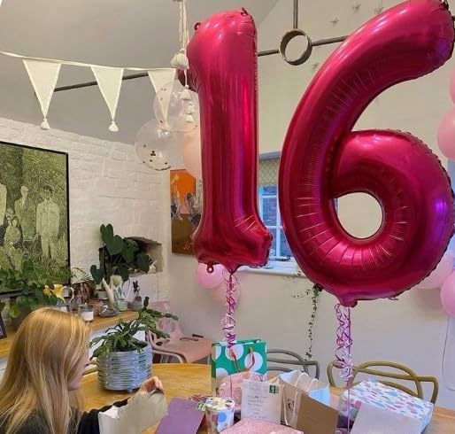 Hot Pink 40 Inch Large Number 5 Birthday Balloon, Five 5th 15 25 35 50 55 - Image 6