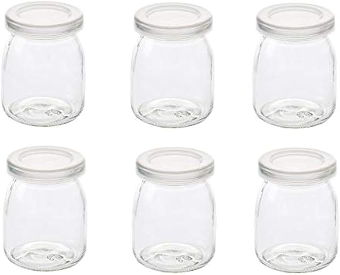 6 Pcs Yogurt Pudding Jars Bottles by Dailydanny