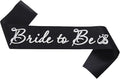 Black Bride to Be Sash for Bridal Shower Bachelorette Party Wedding Hen Party by Unknown