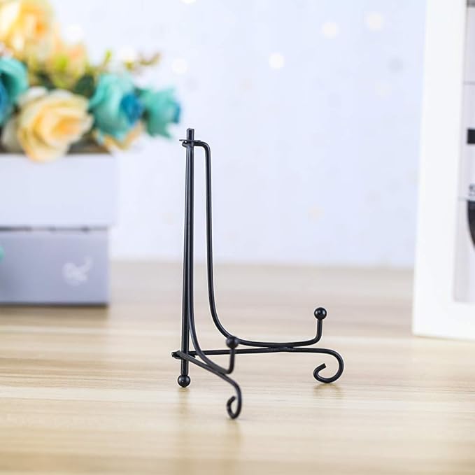 Iron Display Stand, Displays Picture Frames, Decorative Plates, Tablets and Art - Image 4