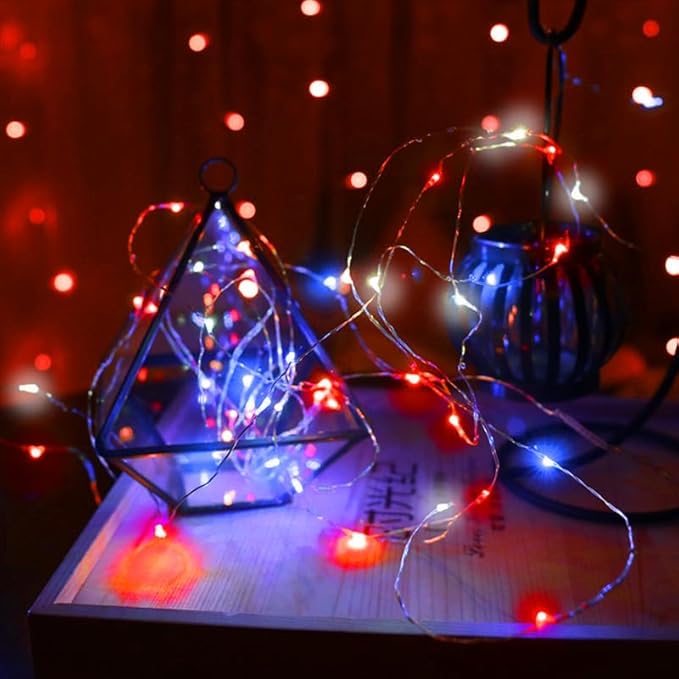 Christmas Fairy Lights Decorations, Waterproof 16FT 50 LED String Light Indoor - Image 2
