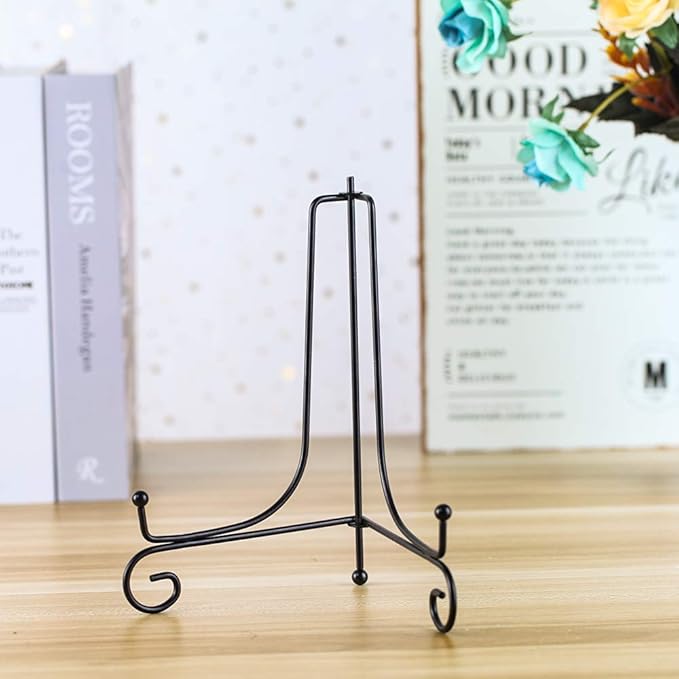 Iron Display Stand, Displays Picture Frames, Decorative Plates, Tablets and Art - Image 4