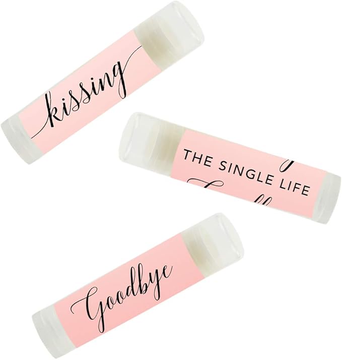 Andaz Press Blush Pink Rose Elegant Bridal Shower Engagement Party, Lip Balm - Image 4