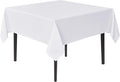 sancua White Square Tablecloths 60x60 Inch by sancua
