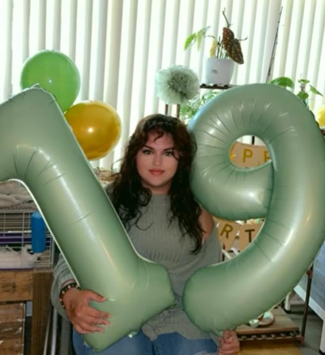 Big Sage Green 40 Inch 9 Balloon Number, Jumbo Giant 9th 19 29 39 49 99 - Image 4
