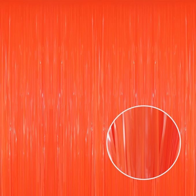 GOER 3.2 ft x 8.2 ft Metallic Tinsel Foil Fringe Curtains Party Photo Backdrop by GOER