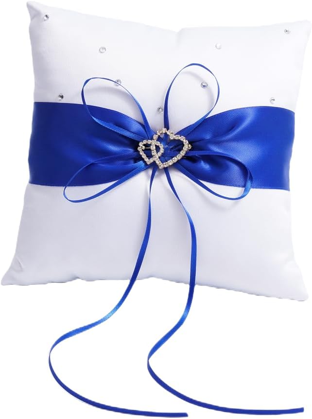 QIRMIZI Ring Pillow, Pearls Ring Cushion, Ring Bearer, Ring Holder by QIRMIZI