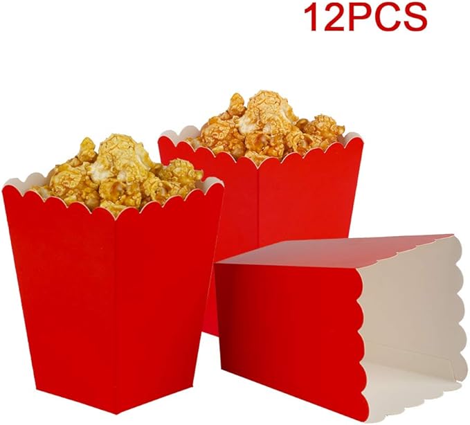 Red Mini Popcorn Boxes - Image 3