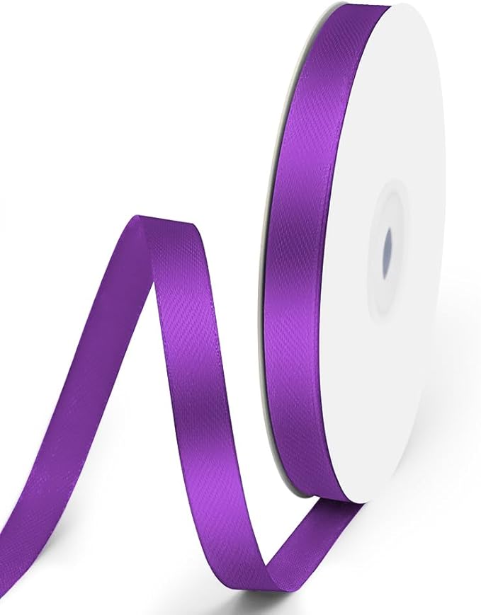 3/8" x 50 Yards Satin Ribbon by Quhora
