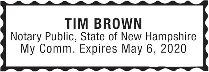 MaxMark Notary Stamp for State of New Hampshire- Self Inking Stamp - Image 2