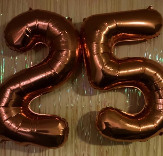 40 Inch Dark Brown Large Number 4 Balloons, Giant Foil Number Four 14 24 34 40 - Image 5