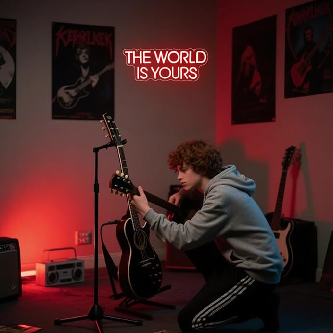 The World is Yours Neon Sign, Backdrop - Image 6