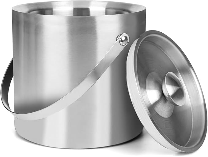 DREAMYO 3L Double Wall Insulated Stainless Steel Ice Bucket by Unknown