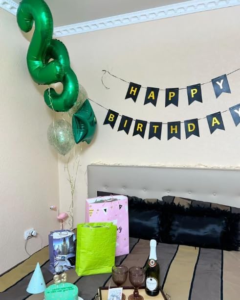 40 Inch Green 23 32 Large Number Balloon, 23 32 Green Birthday Party Decorations - Image 5