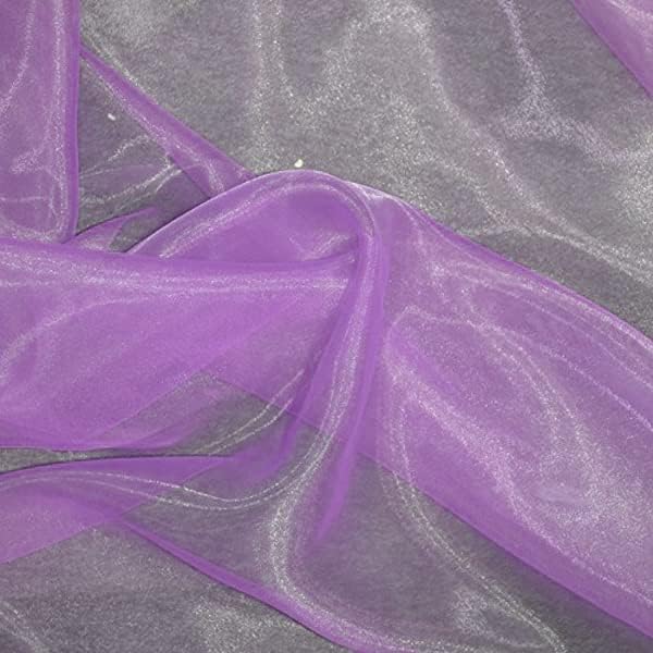 VDS Light Purple Organza Fabric, 5 Yards Continuous, 45” Wide, Wedding Party - Image 2