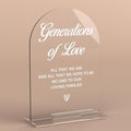 Acrylic Wedding Sign Generations of Love Sign by KongMoTree