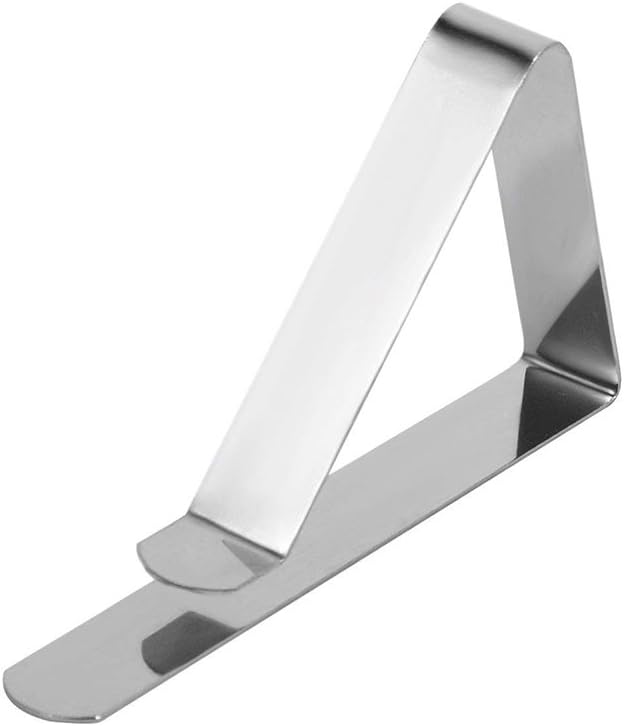 TriPole Tablecloth Clips 24 Pack Stainless Steel Table Cover Clamps Skirt Clips - Image 4