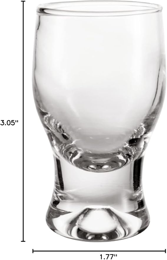 M&N HOME 6 Pack Shot Glass Set, Cute Shot Glasses, 2 Oz Clear - Image 6