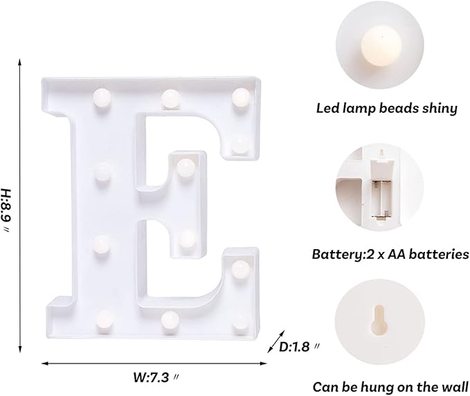 Foaky LED Letter Lights Sign Marquee Light Up Letters Sign - Image 3