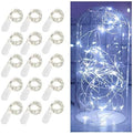 15 Pack Fairy Lights Battery Operated, 10ft 30 LED Mason Jar Lights Silver Wire by Decorman