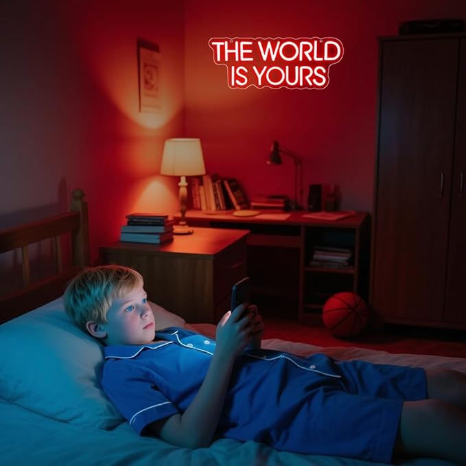The World is Yours Neon Sign, Backdrop - Image 7