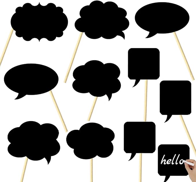 10pcs Blank Photo Booth Props by INTATIKOO