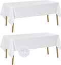 Fokitut 2 Pack Waterproof Rectangle Tablecloth, 60x120 Inch, Stain Resistant by BalsaCircle
