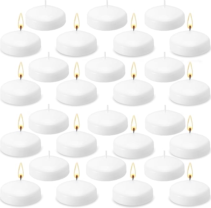 72 Floating Candles, Smoke-Free and odorless, Burning continuously by CAKETYCG