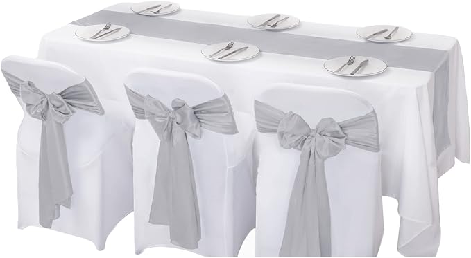 12Pack Table Runner 12 x 108 Inches Satin Silk Table Runner - Image 5