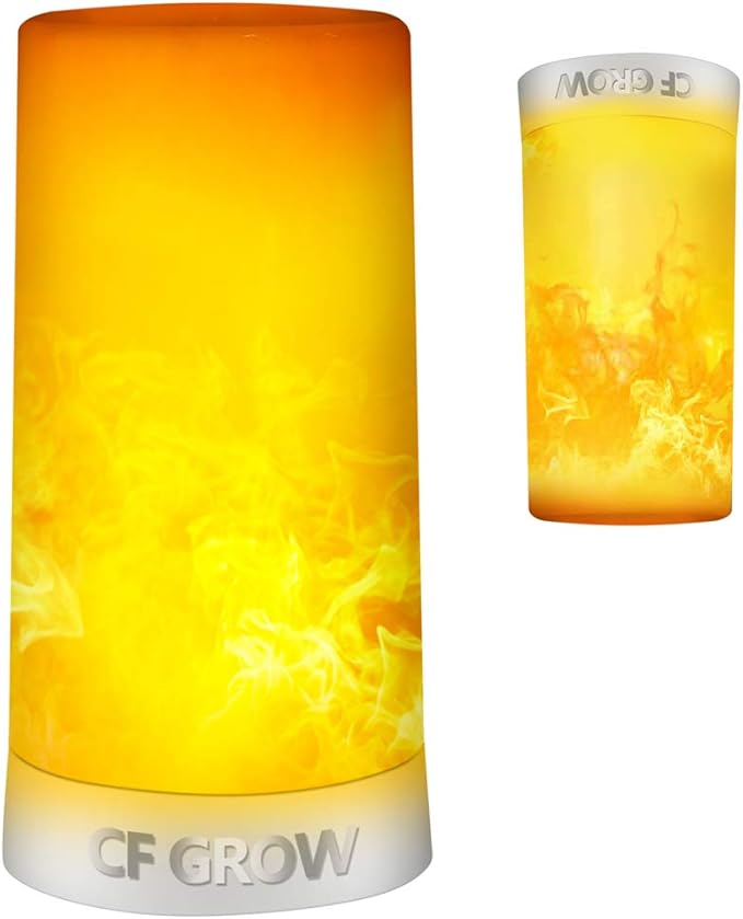 LED Flame Effect Light, USB Rechargeable Flame Candle Waterproof Dimmable 4 by CFGROW