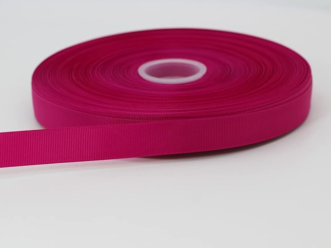 Rose Grosgrain Satin Polyester Ribbon 3/4 inch 100 Yards Wedding Gift Wrapping - Image 2