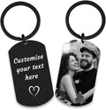Personalised Keyring with Custom Photo & Text by Unknown