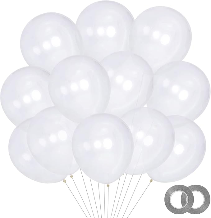 KAWKALSH 200pcs Clear Balloons 5 Inch, Small Mini Latex Balloons by %E7%AB%8B%E5%8D%B3%E8%B4%AD%E4%B9%B0