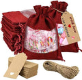 GIOIPC 50Pcs 5 x 7 Inch Linen Burlap Sheer Bags by GIOIPC