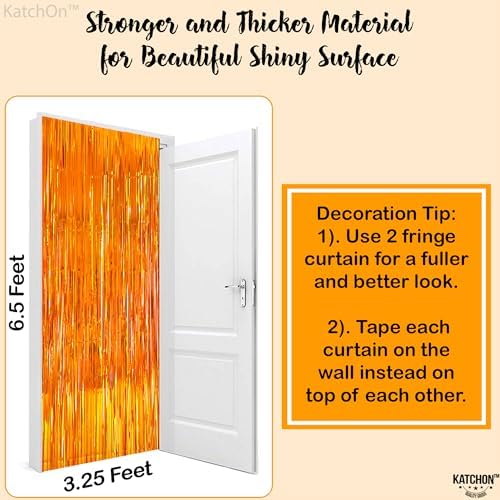 KatchOn, Basketball Party Decorations | Tinsel Backdrop - Image 2