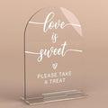 Acrylic Wedding Sign Love is Sweet Sign by KongMoTree