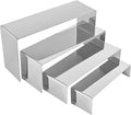 4 Pcs Silver Stainless Steel Display Risers, Display Stand by PROFIKLA